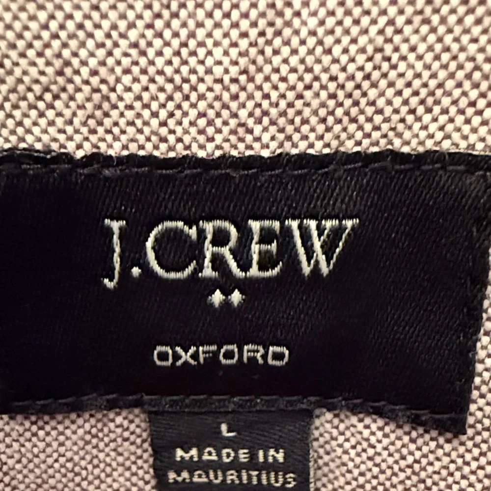 J. Crew Men's Lavender Slim  Casual Button-Down Shirt size L